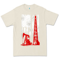 Bone oilfield shirt   us flag oil rig shirt Premium Tee - linhVisuals
