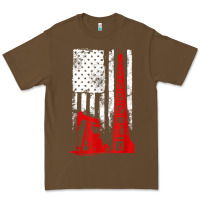 Cacao oilfield shirt   us flag oil rig shirt Premium Tee - linhVisuals