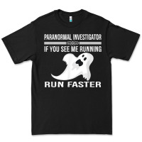 Black paranormal investigator ghost hunting t shirt Premium Tee - linhVisuals