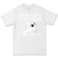 White paranormal investigator ghost hunting t shirt Premium Tee - linhVisuals