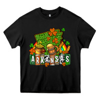 Black St. Patrick's Arkansas Heavy Core Tee - OliviaCreatesArt