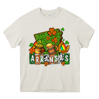 Cream St. Patrick's Arkansas Heavy Core Tee - OliviaCreatesArt