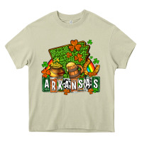 Mossy St. Patrick's Arkansas Heavy Core Tee - OliviaCreatesArt