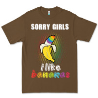 Cacao mens sorry girl i like bananas funny lgbt gay pride tshirt gifts Premium Tee - linhVisuals
