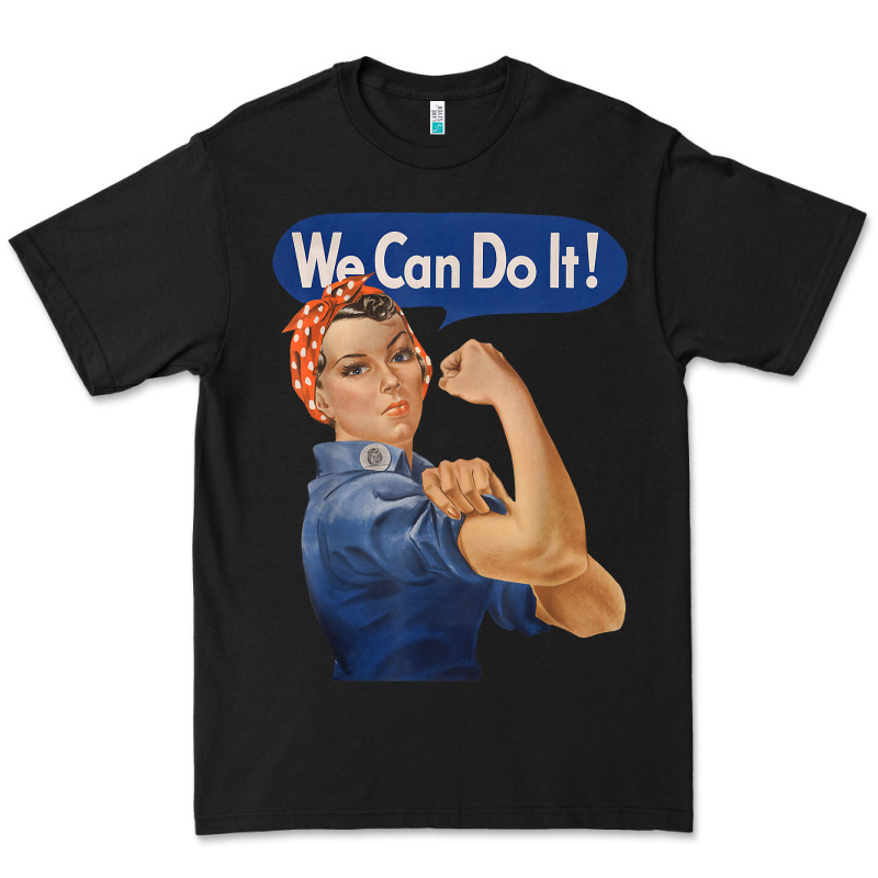 Rosie The Riveter Shirt We Can Do It Feminist Retro T Shirt Premium Tee by linhVisuals | Teevron
