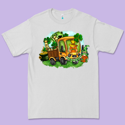 Truck Saint Patrick's Day Premium Tee Designed By Fadigitalartstudio