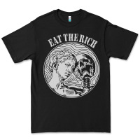 Black eat the rich Premium Tee - linhVisuals