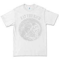 White eat the rich Premium Tee - linhVisuals