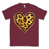 Burgundy gold glitter leopard heart Classic Tee - Jasminsmagicworld