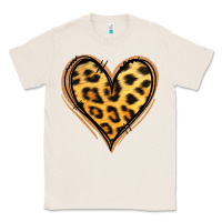 Natural gold glitter leopard heart Classic Tee - Jasminsmagicworld