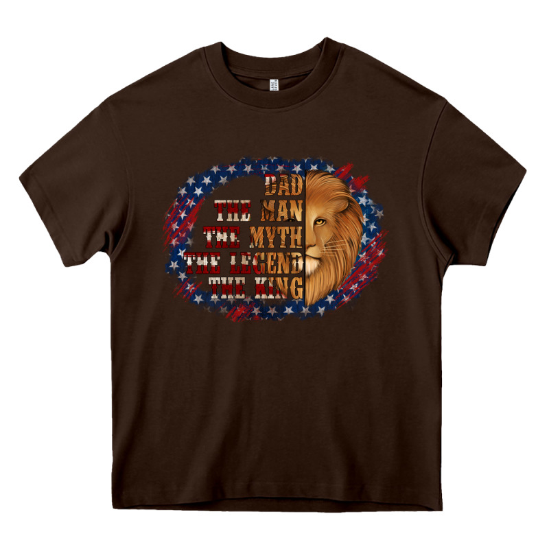 Dad The Man American Flag Heavy Core Tee by Jasminsmagicworld | Teevron