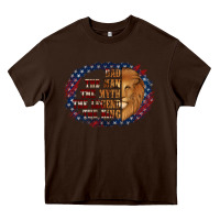 Chocolate Brown dad the man american flag Heavy Core Tee - Jasminsmagicworld