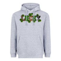 Heather Grey st patricks day lucky shamrock Heavyweight Hoodie - RanaPortraitStore