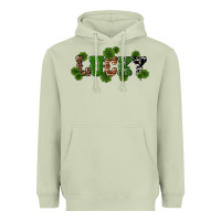 Matcha st patricks day lucky shamrock Heavyweight Hoodie - RanaPortraitStore