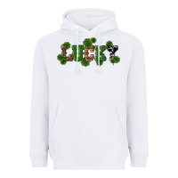 White st patricks day lucky shamrock Heavyweight Hoodie - RanaPortraitStore