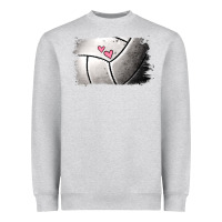 Heather Grey volleyball brushstroke Heavyweight Sweatshirt - Jasminsmagicworld
