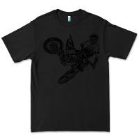 Black Eli Tomac Jump Illustration Premium Tee - linhVisuals