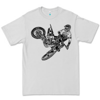 Dove Grey Eli Tomac Jump Illustration Premium Tee - linhVisuals