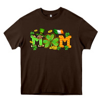 Chocolate Brown St. Patrick's Day mom Heavy Core Tee - OliviaCreatesArt