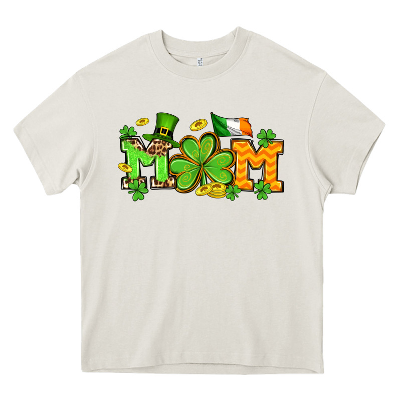 St. Patrick's Day Mom Heavy Core Tee by OliviaCreatesArt | Teevron