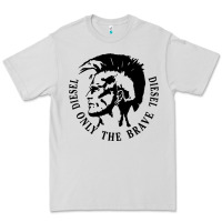 Dove Grey diesel only the brave Premium Tee - linhVisuals