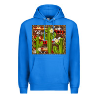 True Royal aztec cowhide cactus background Premium Hoodie - Artiststas