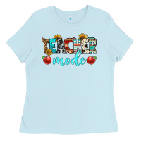 Baby Blue teacher mode Ladies Tee - BundleAndBundleShop