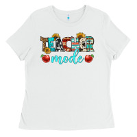 White teacher mode Ladies Tee - BundleAndBundleShop