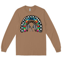 Toasted Coconut Racing Rainbow Long Sleeve Tee - CowhideDigitalArt