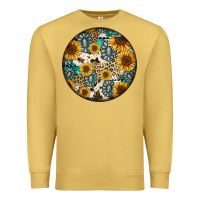 Antique Gold western pattern circle earrings Premium Sweatshirt - Jasminsmagicworld