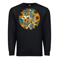 Black western pattern circle earrings Premium Sweatshirt - Jasminsmagicworld