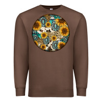Chestnut western pattern circle earrings Premium Sweatshirt - Jasminsmagicworld