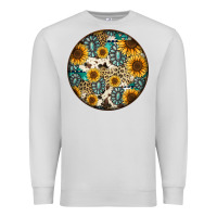 Dove Grey western pattern circle earrings Premium Sweatshirt - Jasminsmagicworld