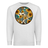 Oatmeal Heather western pattern circle earrings Premium Sweatshirt - Jasminsmagicworld