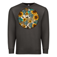Smoke western pattern circle earrings Premium Sweatshirt - Jasminsmagicworld
