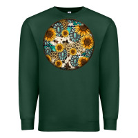 Sports Green western pattern circle earrings Premium Sweatshirt - Jasminsmagicworld