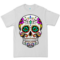 Dove Grey sugar skull Premium Tee - linhVisuals