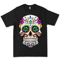 Black sugar skull Premium Tee - linhVisuals