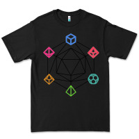 Black minimal dnd Premium Tee - linhVisuals