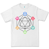 White minimal dnd Premium Tee - linhVisuals