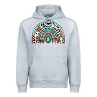 Heather Grey Western Rainbow Urban Hoodie - Jasminsmagicworld