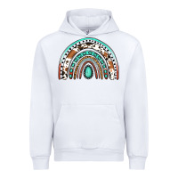White Western Rainbow Urban Hoodie - Jasminsmagicworld