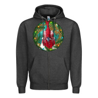 Charcoal Heather Roaster Head Christmas Zipper Hoodie - RanaPortraitStore