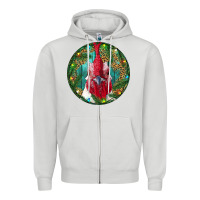 Dove Grey Roaster Head Christmas Zipper Hoodie - RanaPortraitStore