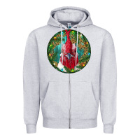 Heather Grey Roaster Head Christmas Zipper Hoodie - RanaPortraitStore