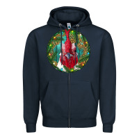 Navy Roaster Head Christmas Zipper Hoodie - RanaPortraitStore