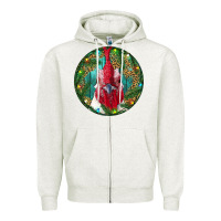 Oatmeal Heather Roaster Head Christmas Zipper Hoodie - RanaPortraitStore