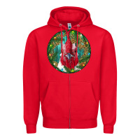 Red Roaster Head Christmas Zipper Hoodie - RanaPortraitStore