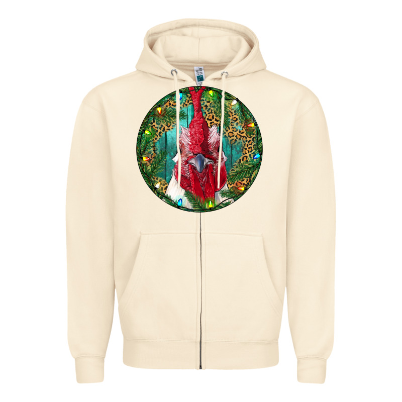 Roaster Head Christmas Zipper Hoodie by RanaPortraitStore | Teevron
