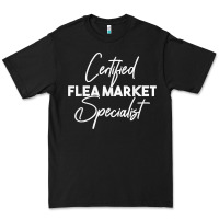 Black certified flea market specialist t shirt Premium Tee - linhVisuals